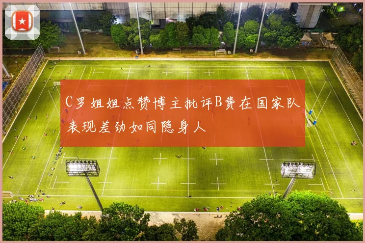 C罗姐姐点赞博主批评B费在国家队表现差劲如同隐身人